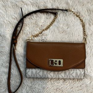 Michael Kors monogram Saffiano leather crossbody